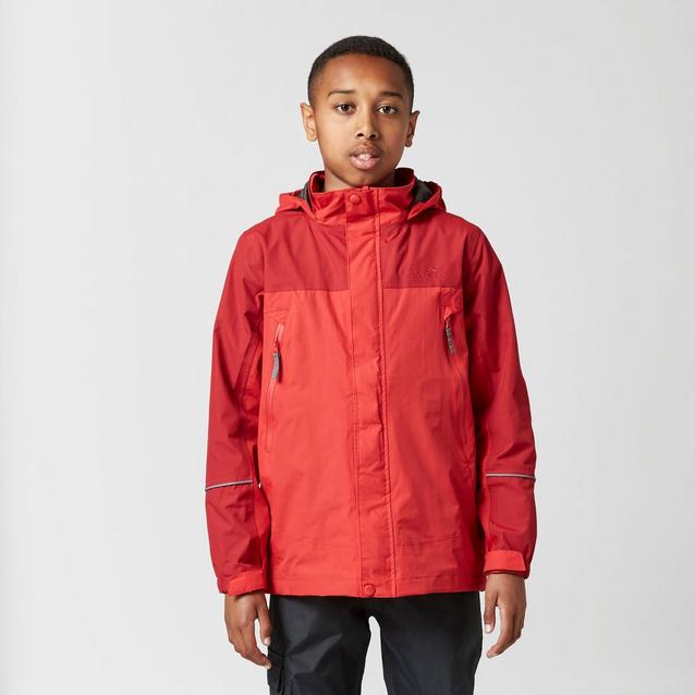 Boys red shop waterproof jacket