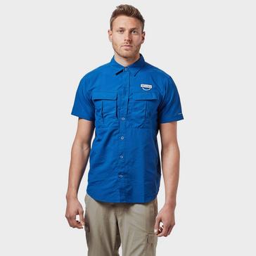 Blue Columbia Men’s Cascades Explorer Short Sleeve Shirt
