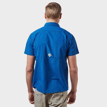 Blue Columbia Men’s Cascades Explorer Short Sleeve Shirt