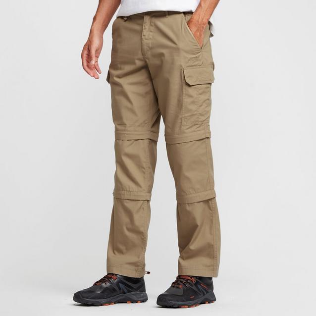 Mens zip best sale off cargo trousers