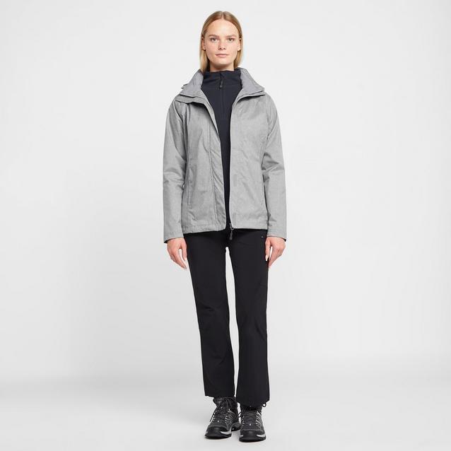 Grey waterproof outlet jacket