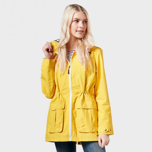 Yellow womens waterproof on sale jacket