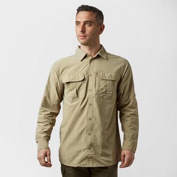 Beige Brasher Men’s Long Sleeve Travel Shirt