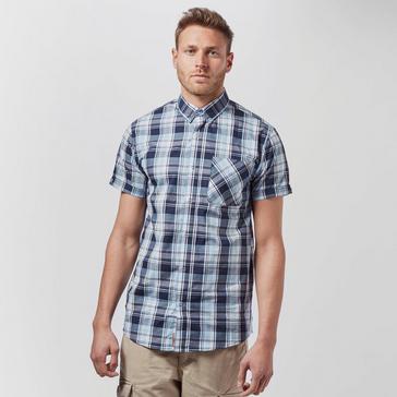 G.H. Bass & Co. Men's Trail Flex Short Sleeve Button Down Plaid