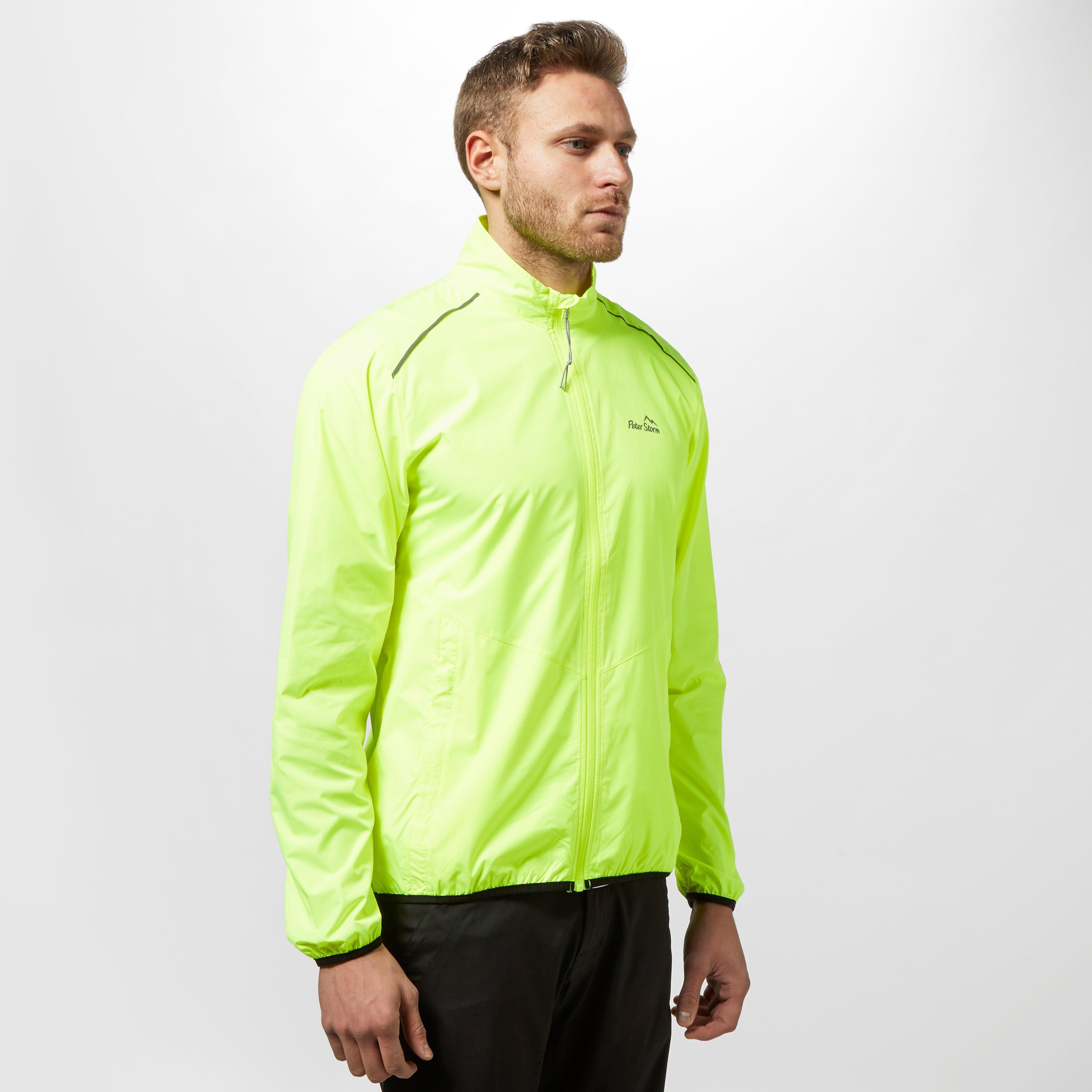 Image of Peter Storm Men's Running Jacket - Yellow/Silver, Yellow/Silver