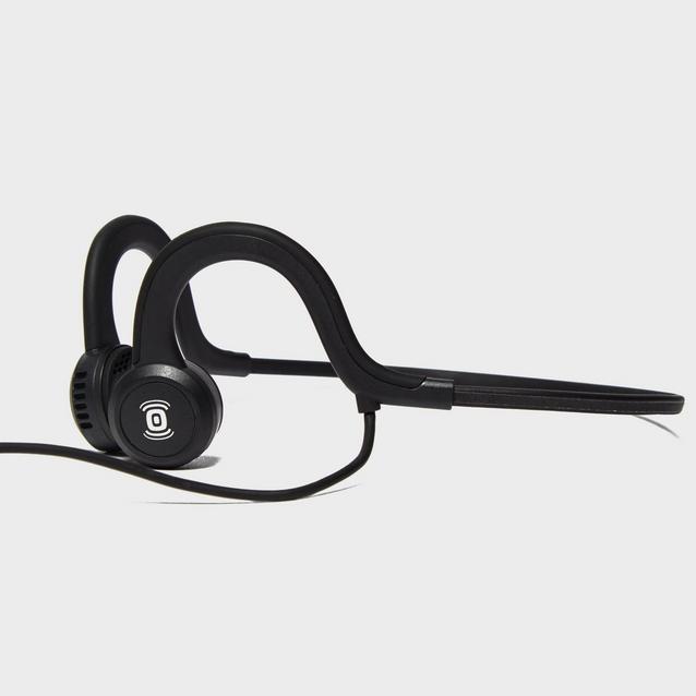 Black Aftershokz Sportz Titanium With Micrphone