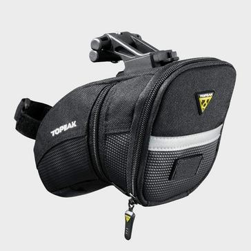Black Topeak Aero Wedge Quick Clip Saddle Bag (Medium)