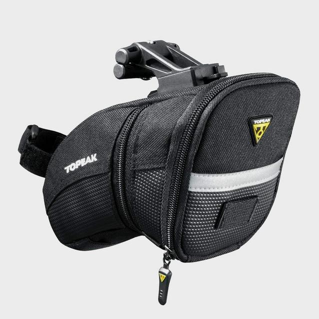 Black Topeak Aero Wedge Quick Clip Saddle Bag (Medium) image 1