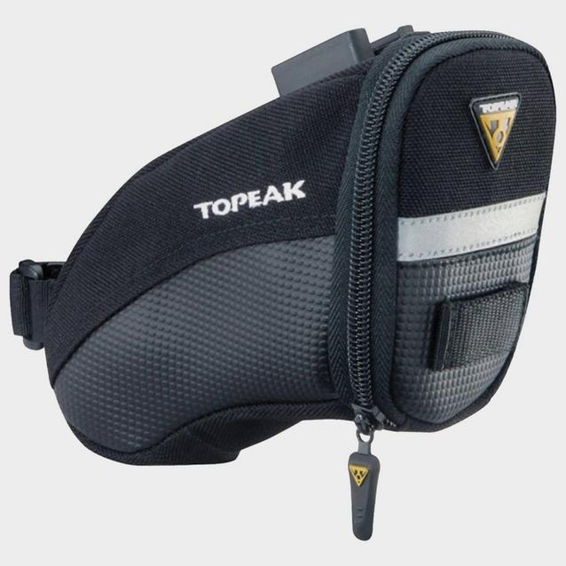 Black Topeak Aero Wedge Quick Clip Saddle Bag image 1