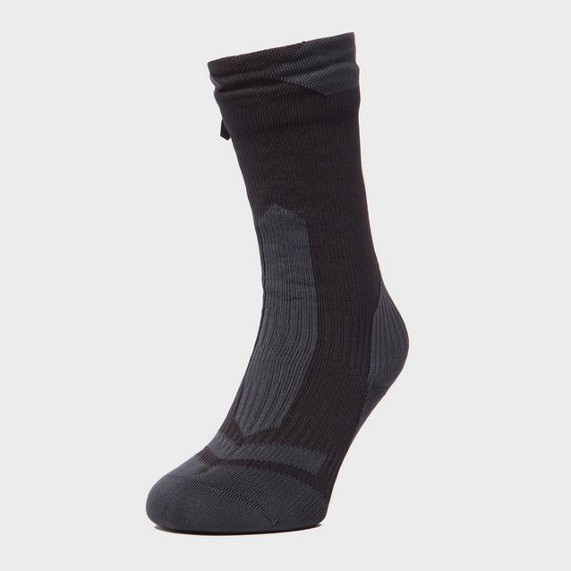 Grey|Grey Sealskinz Men’s Trek Mid Length Socks image 1