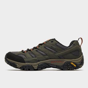 Grey|Grey Merrell Men’s Moab 2 GORE-TEX® Hiking Shoes
