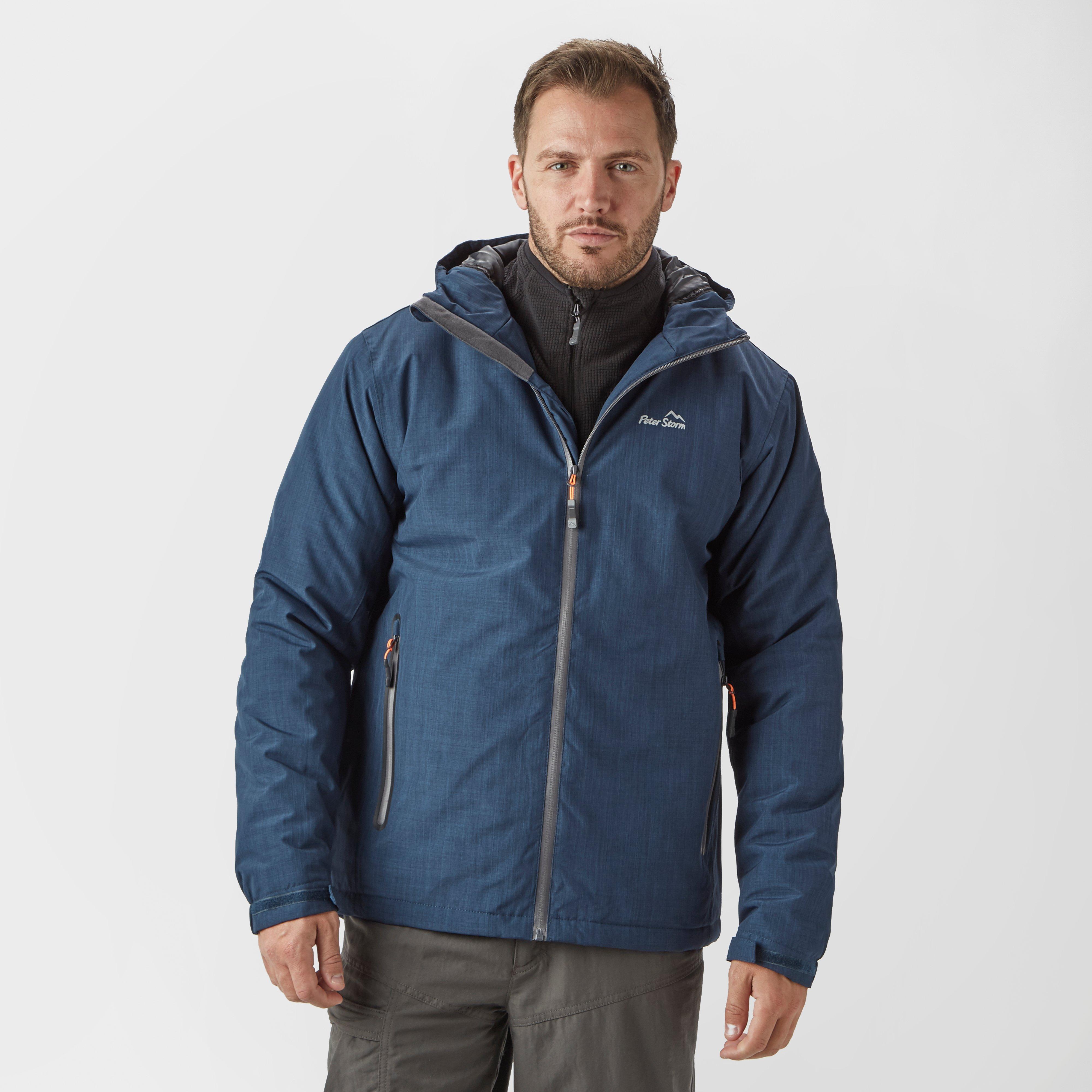 Peter Storm Men's Insulated Typhoon Jacket - Navy, Navy Review ...