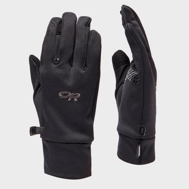 Black Outdoor Research Men’s PL100 Sensor Gloves image 1