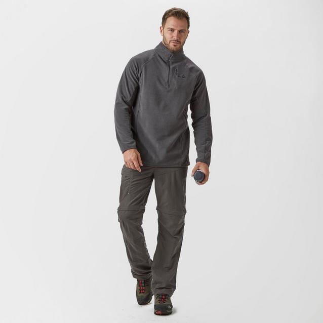 Grey Peter Storm Men's Grid Half Zip Fleece