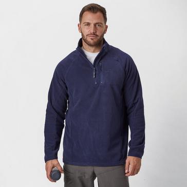 Navy Peter Storm Men's Grid Half Zip Fleece