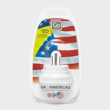 White Go Travel UK-USA Adaptor