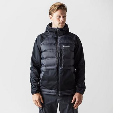 Black Columbia Men’s Ramble Down Hybrid Hooded Jacket