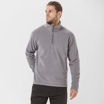 Grey|Grey Brasher Men's Bleaberry Half Zip Fleece