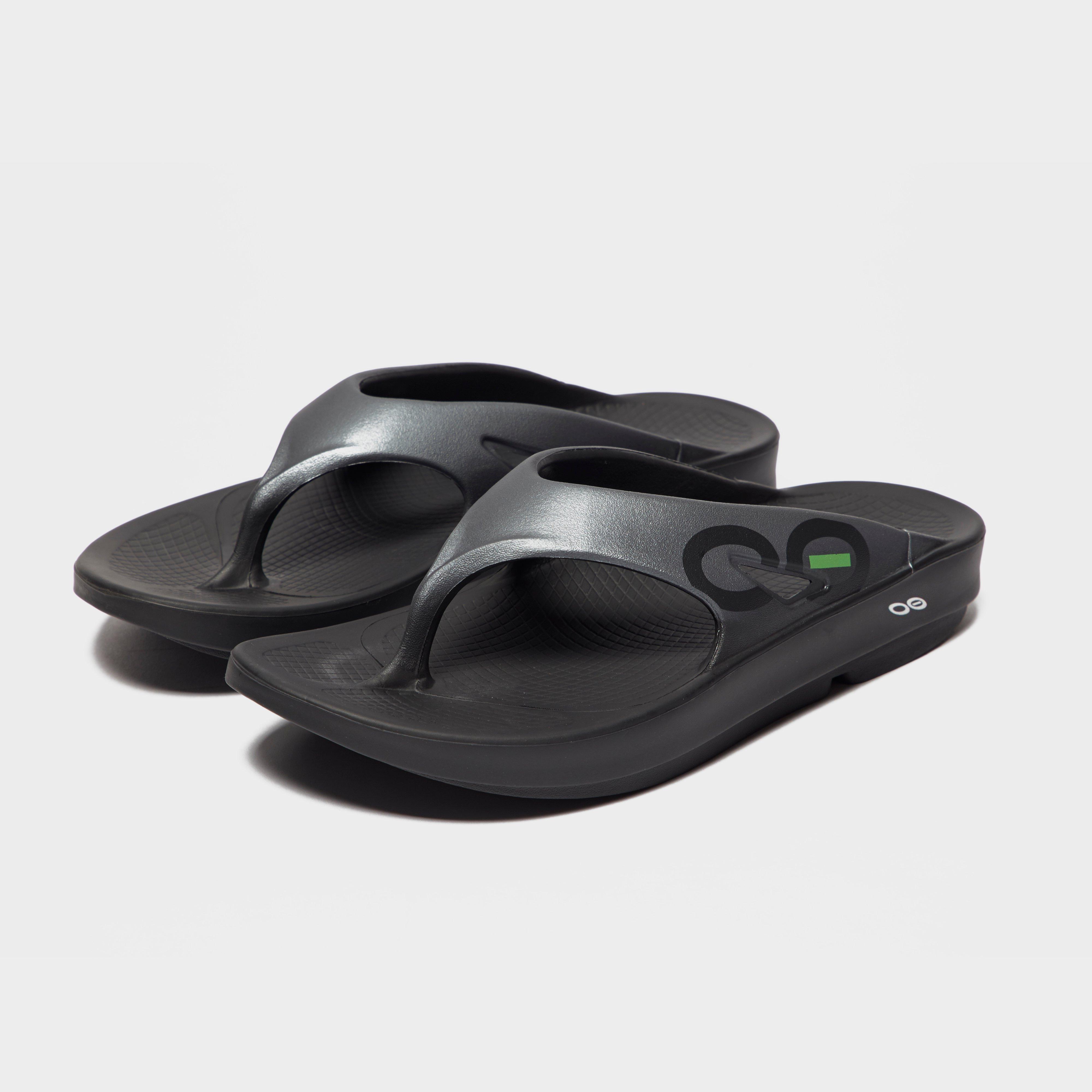 men's oofos flip flops