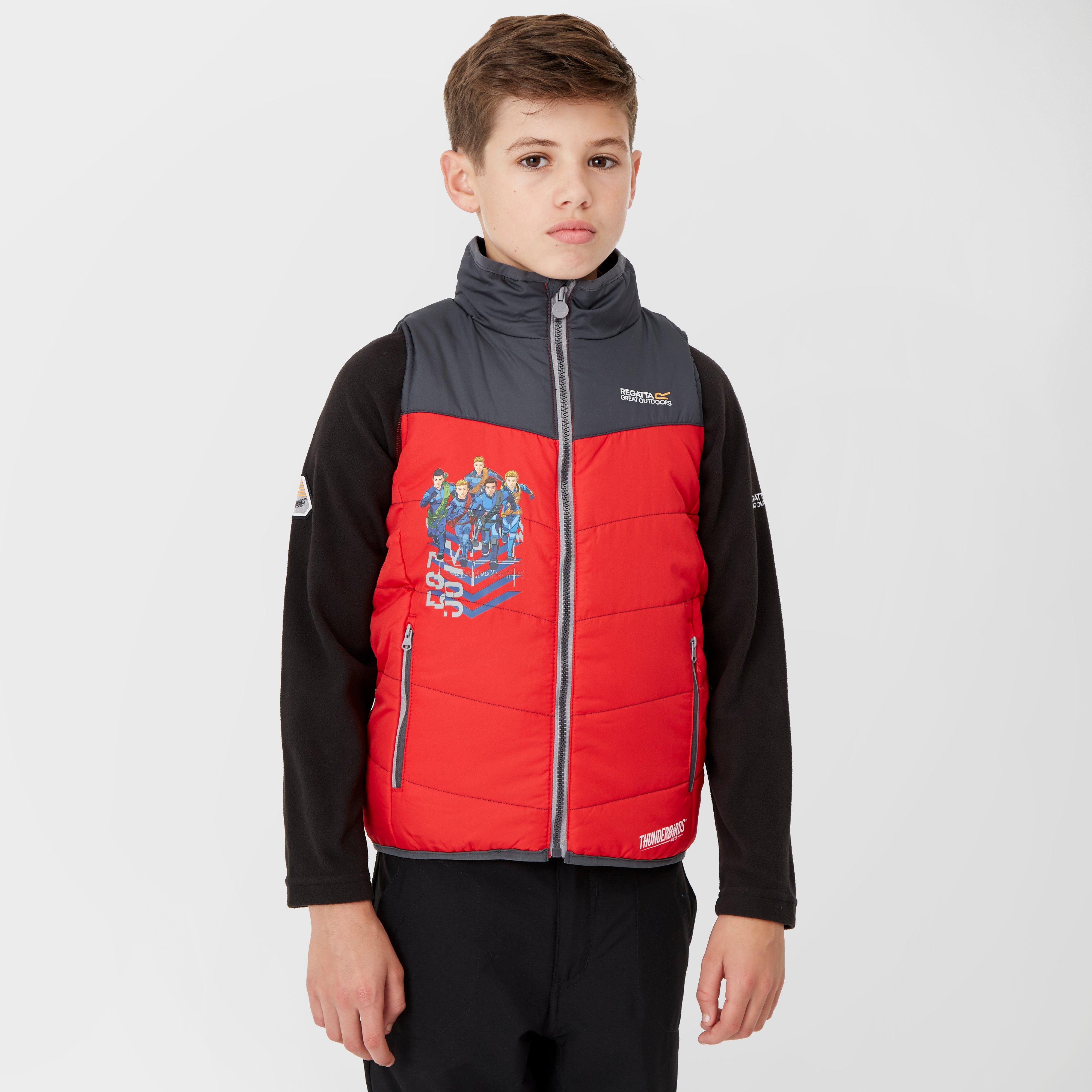 Regatta Earthbreaker Kids Boys Thunderbirds Bodywarmer Gilet Vest Jacket RRP £25 