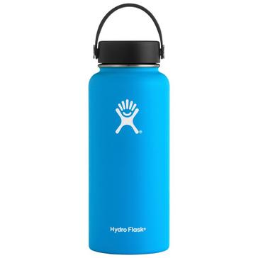 Blue Hydro Flask 32oz Wide Mouth Flask