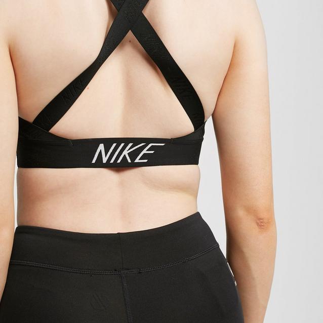 nike indy logo back sports bra