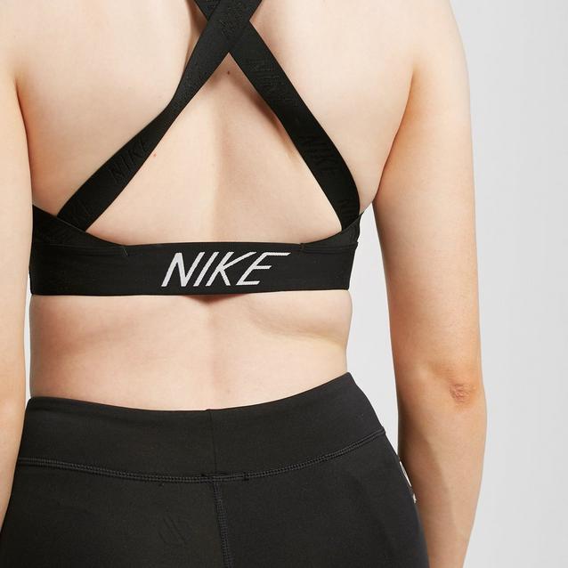 Nike Training indy logo bra in black