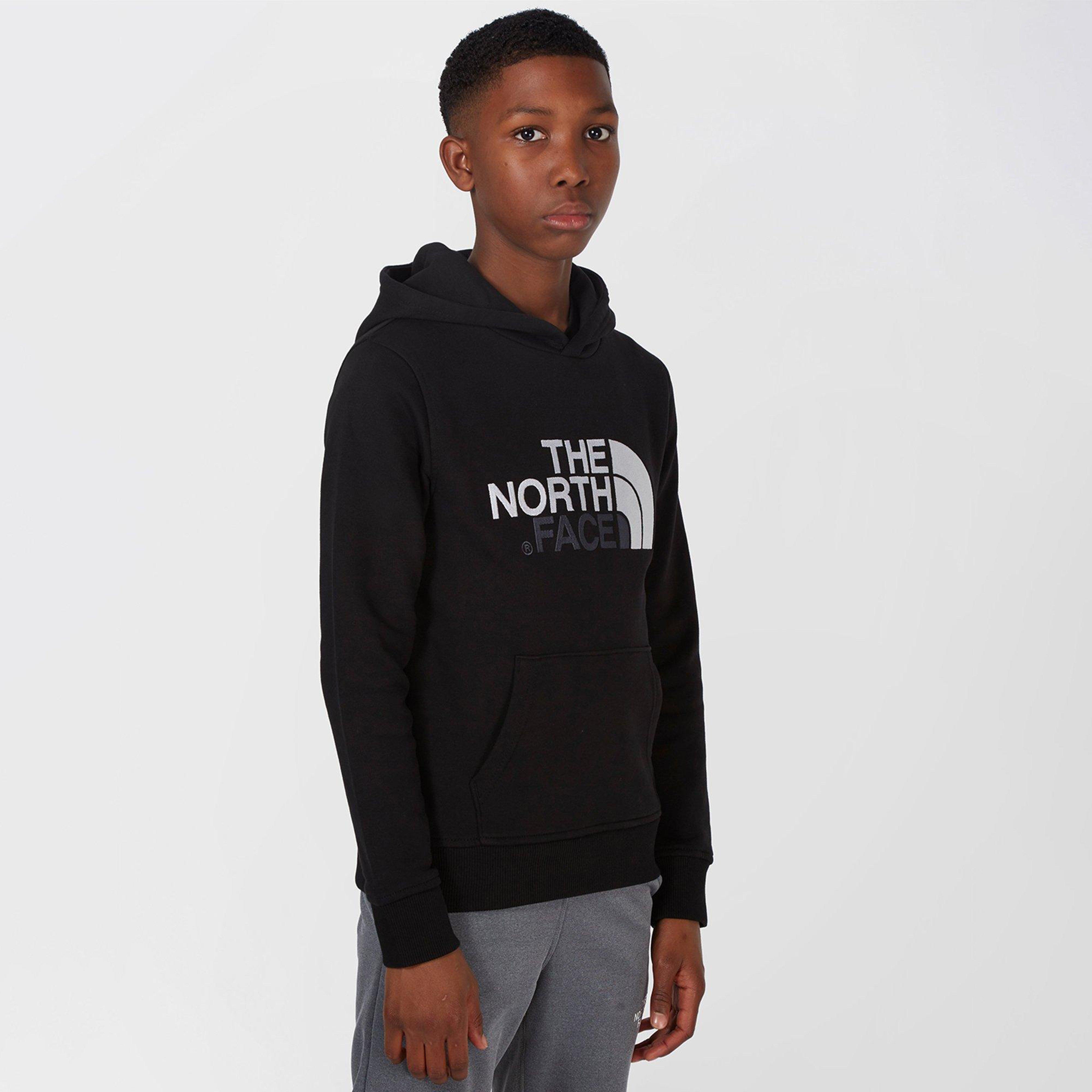 north face black hoodie junior