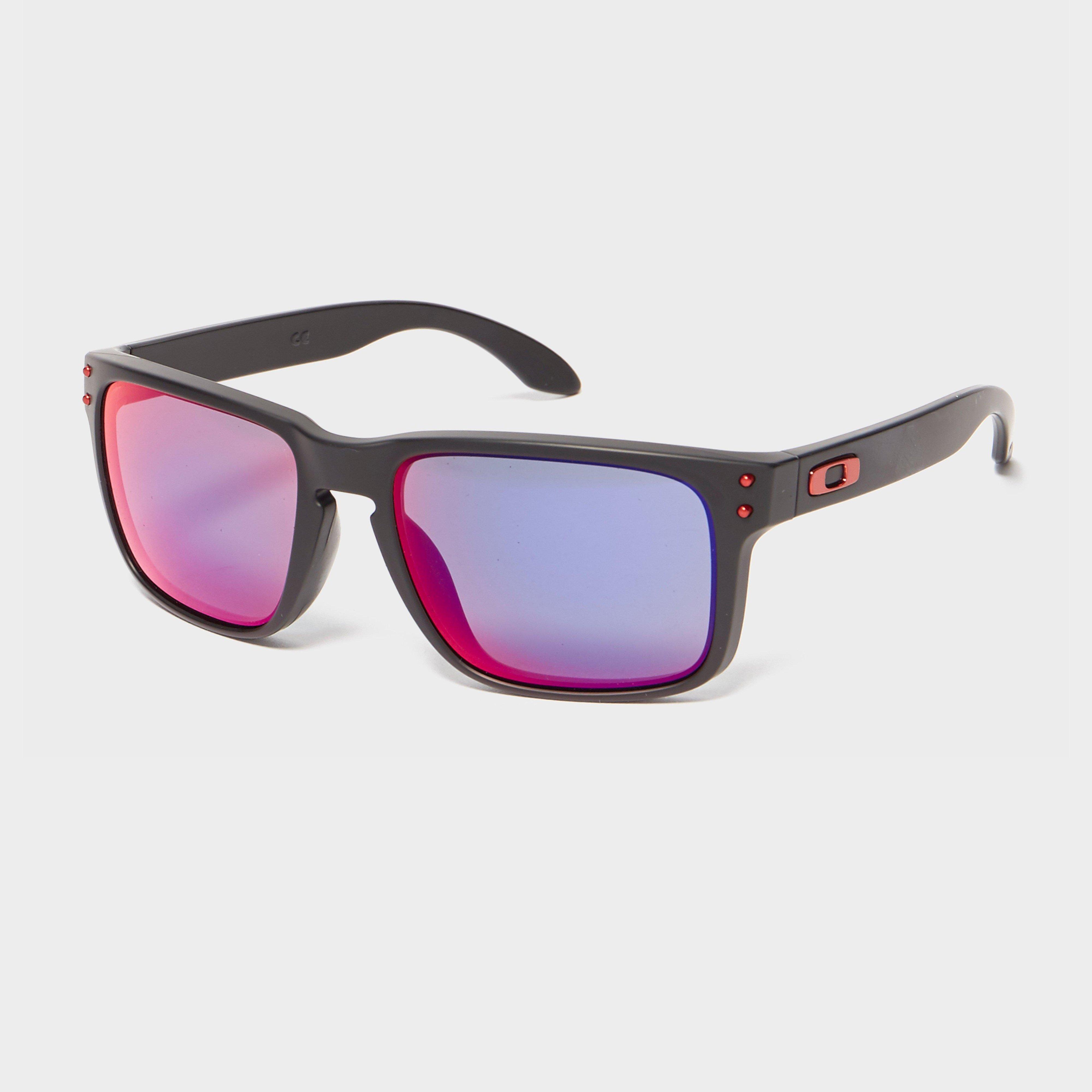 oakley red and black sunglasses