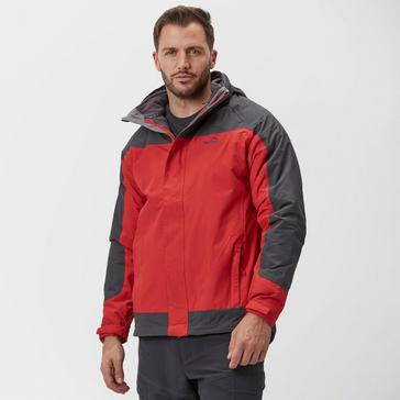 Dark Red Peter Storm Men's Lakeside II 3 in 1 Jacket
