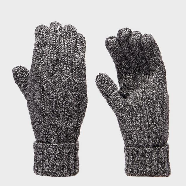 Grey Peter Storm Women’s Cable Knit Gloves image 1