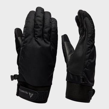 Black Technicals Men's Leather Waterproof Gloves