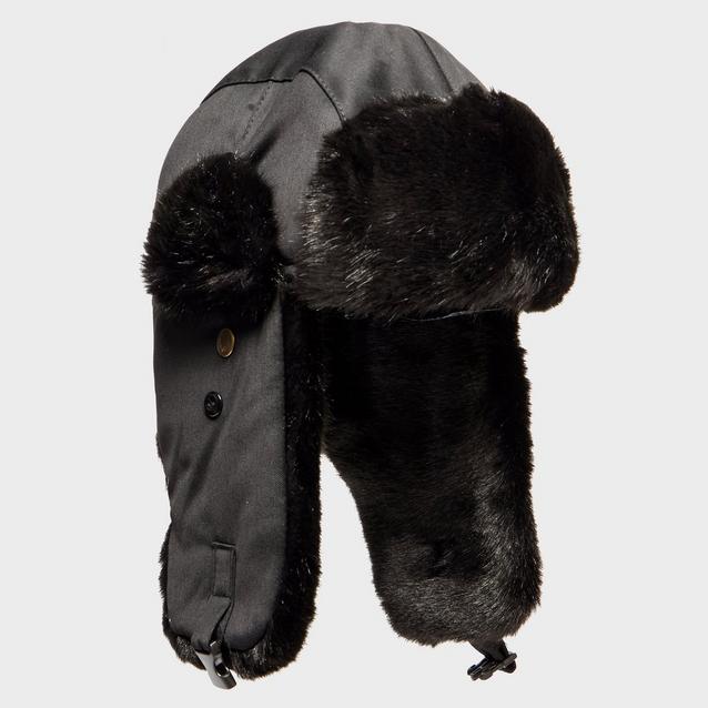 Black K&M Women’s Fur Trapper Hat image 1
