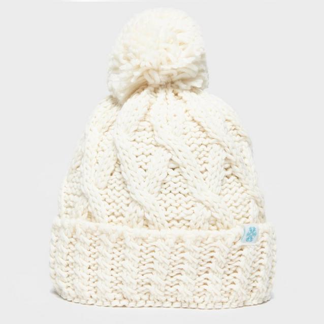 Cream bobble hat clearance womens