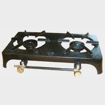 Black Continental Cast Iron Double Burner