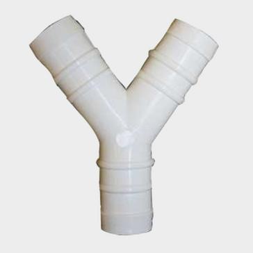 White W4 'Y' Hose Connector - 3/4