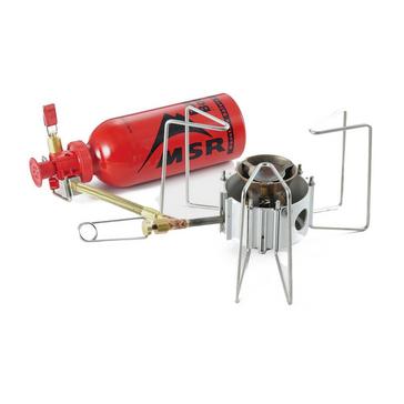 Red MSR DragonFly Camping Stove