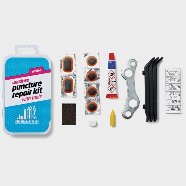 Blue Weldtite Puncture Cure Kit (includes Spanner and Tyre Lever image 1