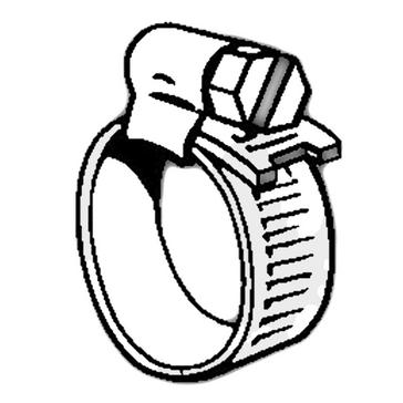 Silver Continental OO Hose Clip