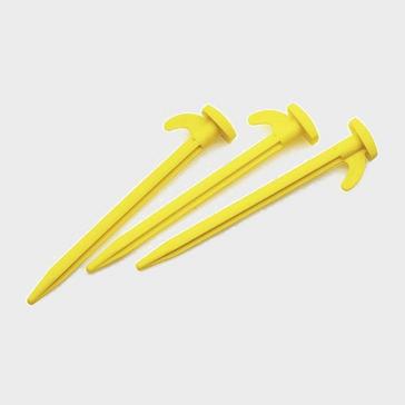 Yellow HI-GEAR Plastic Power Pegs 8” (10 Pack)