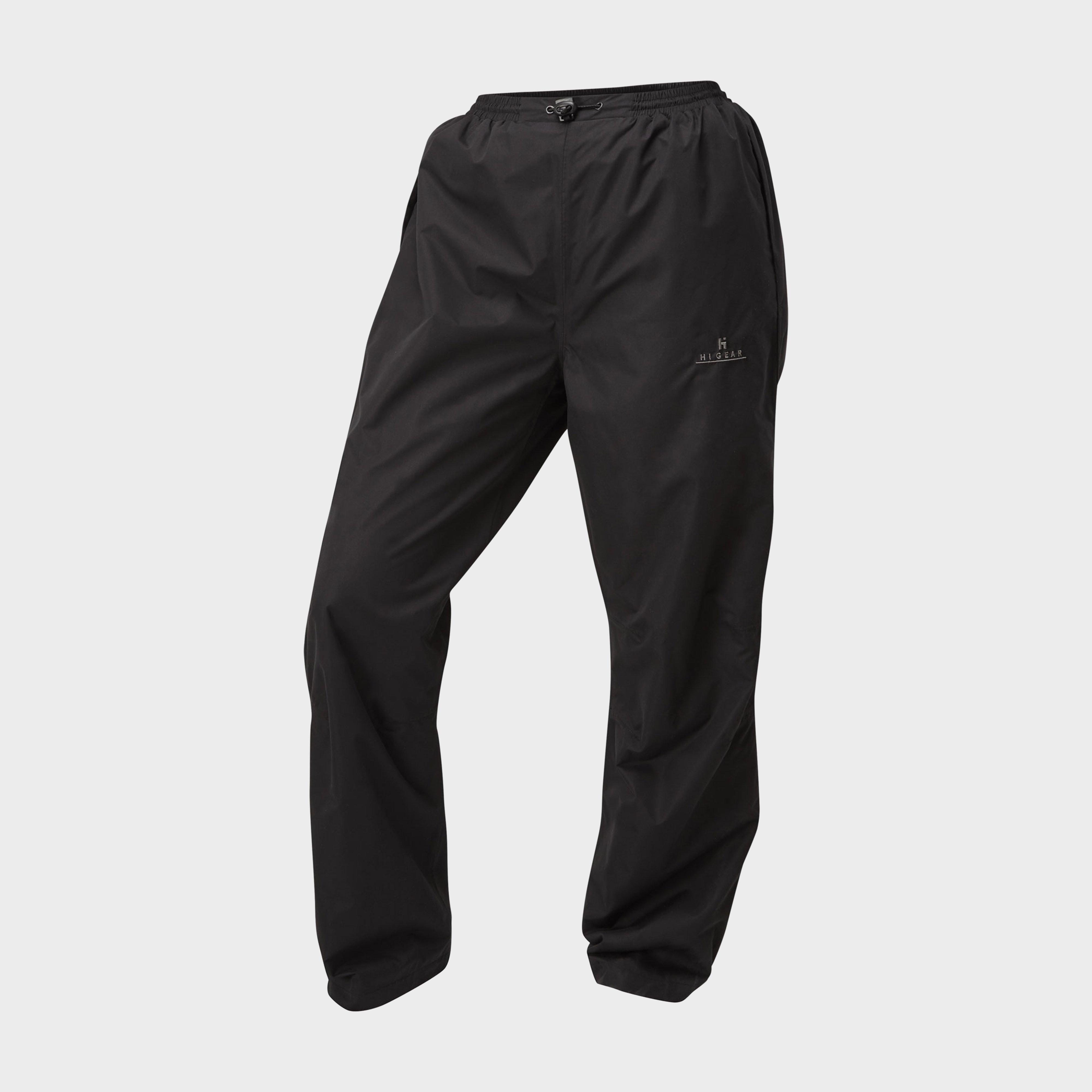 Hi-Gear Hi-Gear Womens Typhoon Waterproof Overtrousers - Black, Black Hi-Gear Hi-Gear Womens Typhoon Waterproof Overtrousers - Black, Black