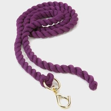 Purple Shires Plain Headcollar Lead Rope