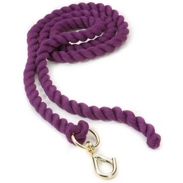Purple Shires Plain Headcollar Lead Rope