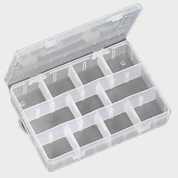 Clear FLADEN 12 Section Tackle Box, 200x148x312mm