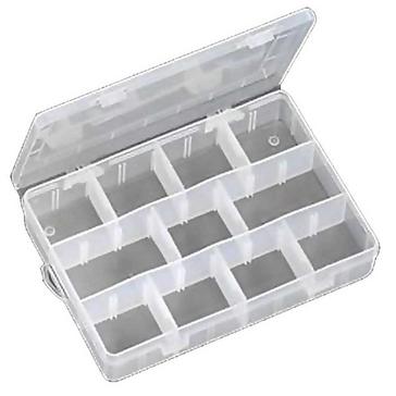 Clear FLADEN 12 Section Tackle Box, 200x148x312mm