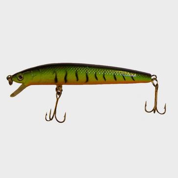 Green FLADEN Fishing Minnow 9Cm Firetiger