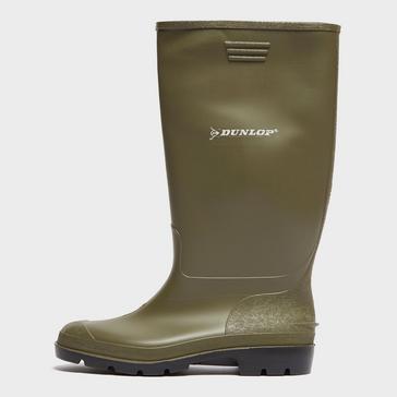 GREEN Dunlop Pricemastor Wellington Boots