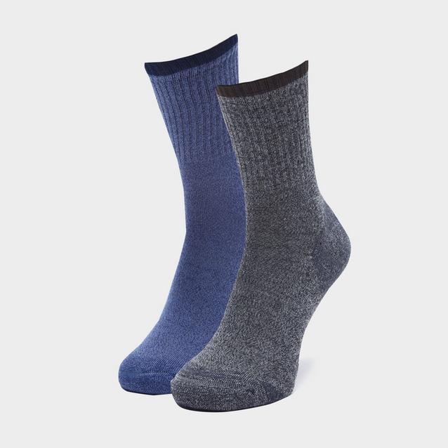 HI-GEAR Men's Walking Socks (2 Pair Pack) | Blacks