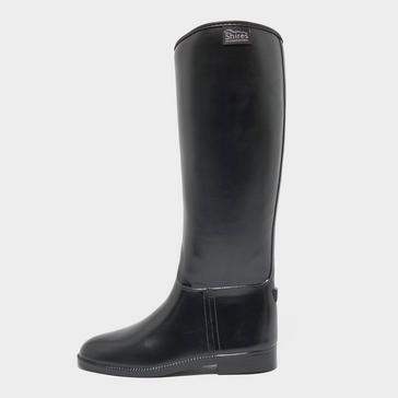 Black Shires Ladies' Long Rubber Riding Boots (Wide)