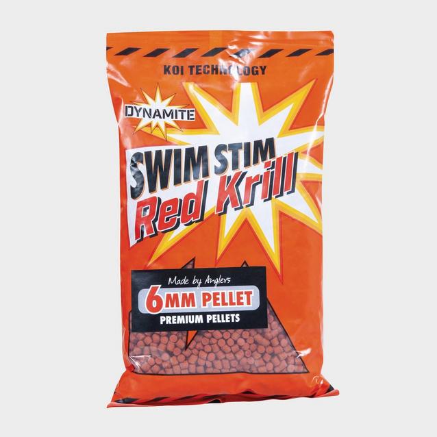 Dynamite Swim Stim Red Krill Sinking Carp Pellets, 6mm, 900